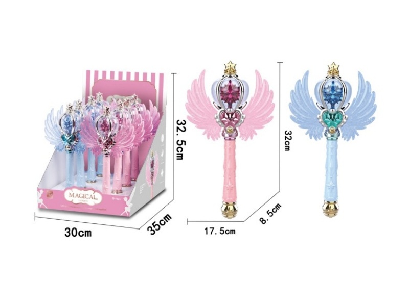 Electric Magic Wand With Sound And Lights, Music 8pcs