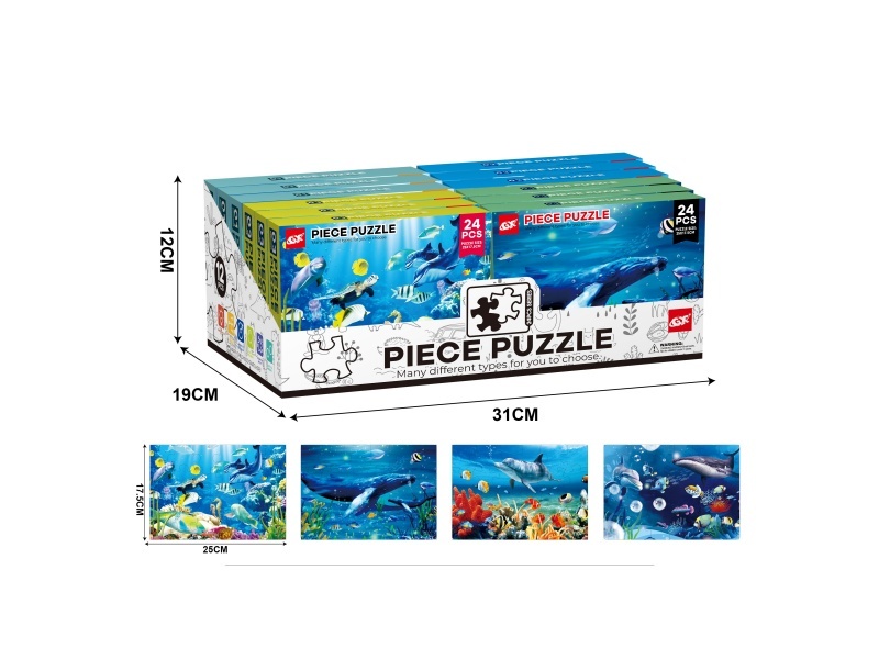 24 Pieces Of Jigsaw Puzzle (12 Pieces In Display Box)