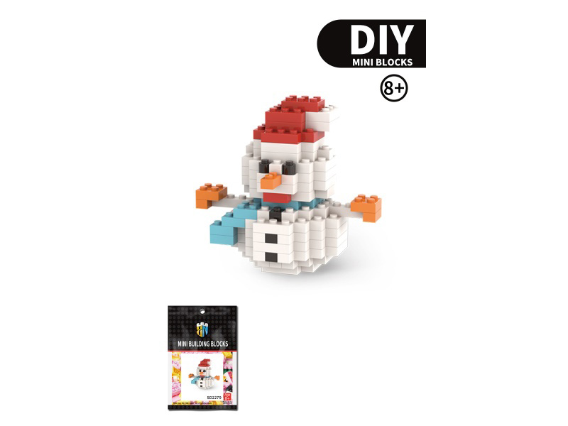 Christmas Series - 158 PCS Of Snowman Building Blocks