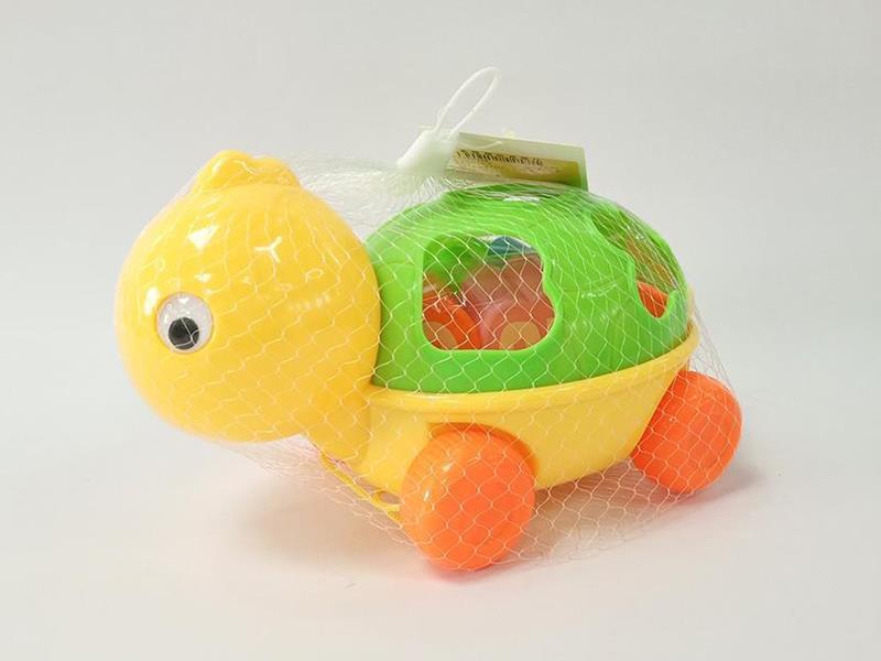 Pull Toy Building Blocks Turtle