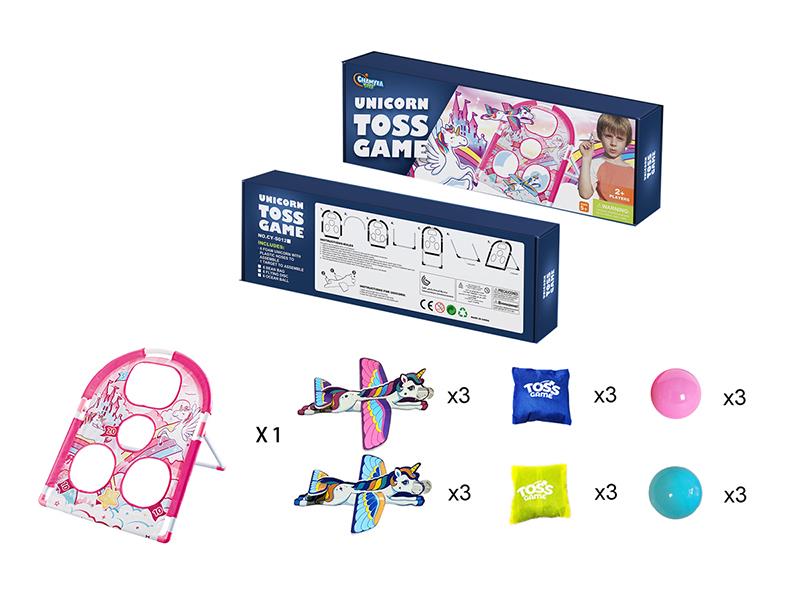 Bean Bag Throwing Game - Unicorn Theme