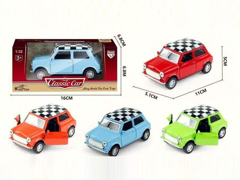 1:32 Pull Back Alloy Simulation Mini Vintage Car