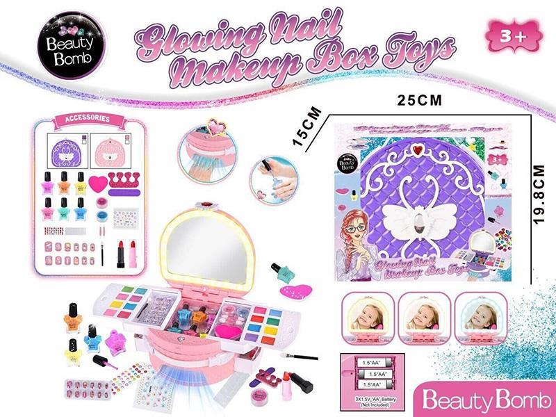 Make Up Box With 3 Color Lights