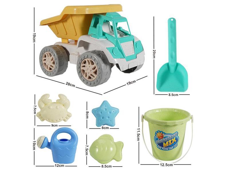 7PCS Beach Car Toy