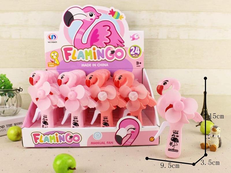 Flamingo Hand Fan(24PCS/Box)