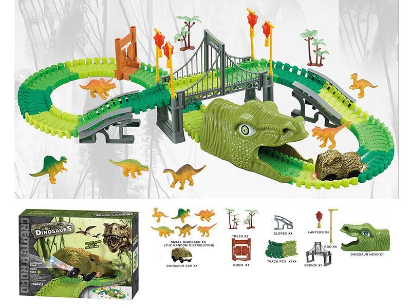 Dinosaur Rail Car 168pcs