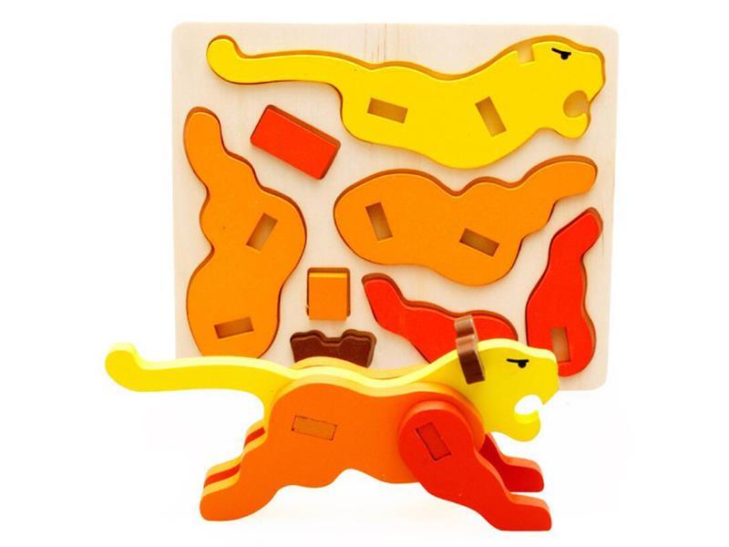 Wooden 3D Tiger Puzzle