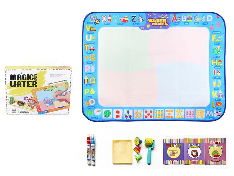 Alphabet Water Canvas Magic Mat Set