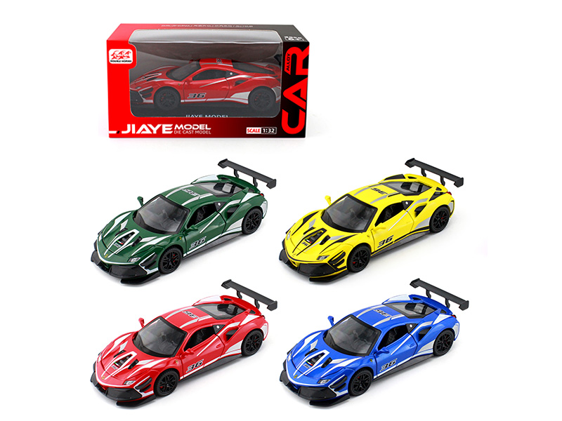 1:32 Ferrari 48 Racing Edition Pull Back Car With Sound And Lights