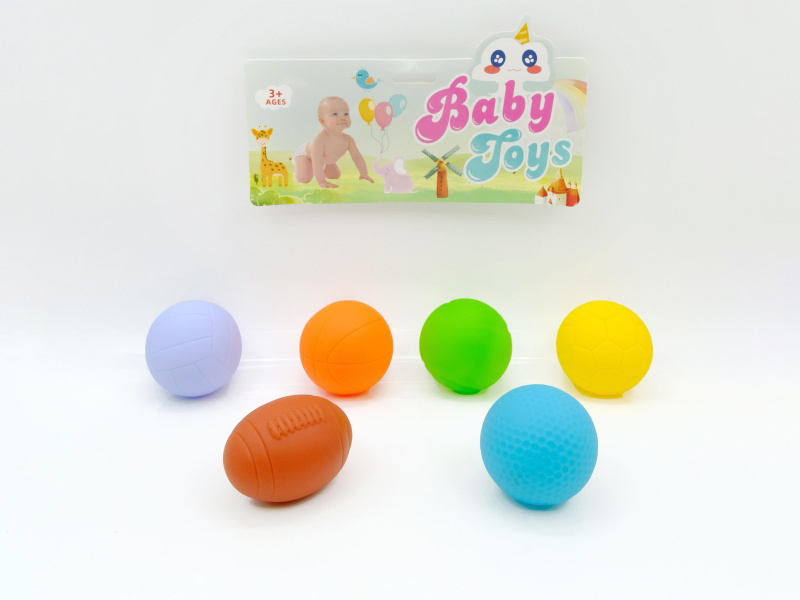 Vinyl Sports Ball Set With Bb Whistle