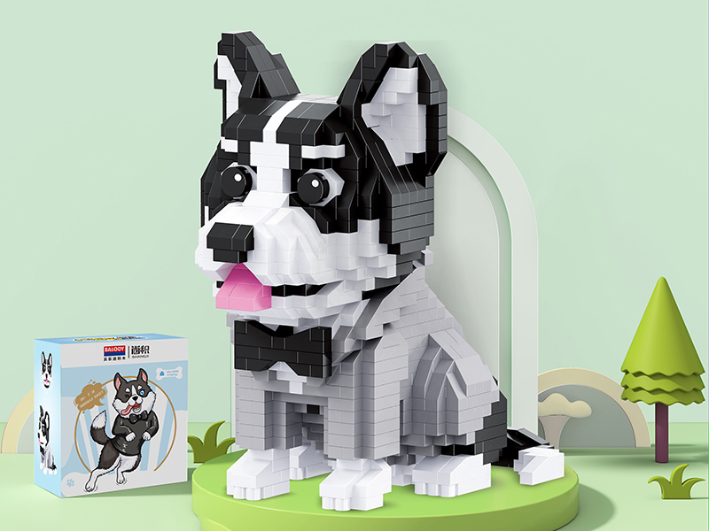 Husky Dog Small Particle Building Blocks(973PCS)