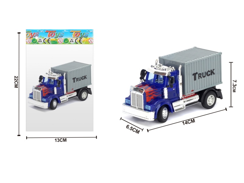 1:64 Huili American-Style Transport Container Truck