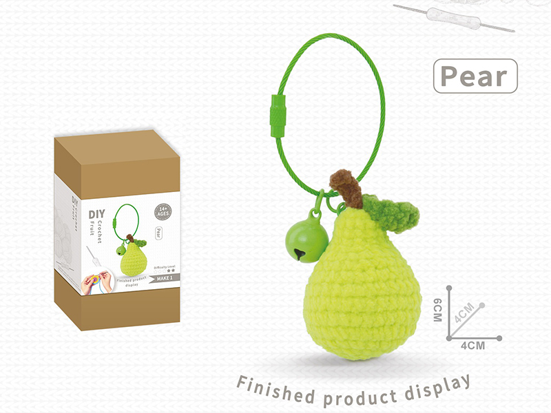 DIY Crochet Toy Pear Pendant(Including Making Tools)