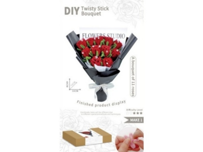 Diy Big Red Rose Bouquet