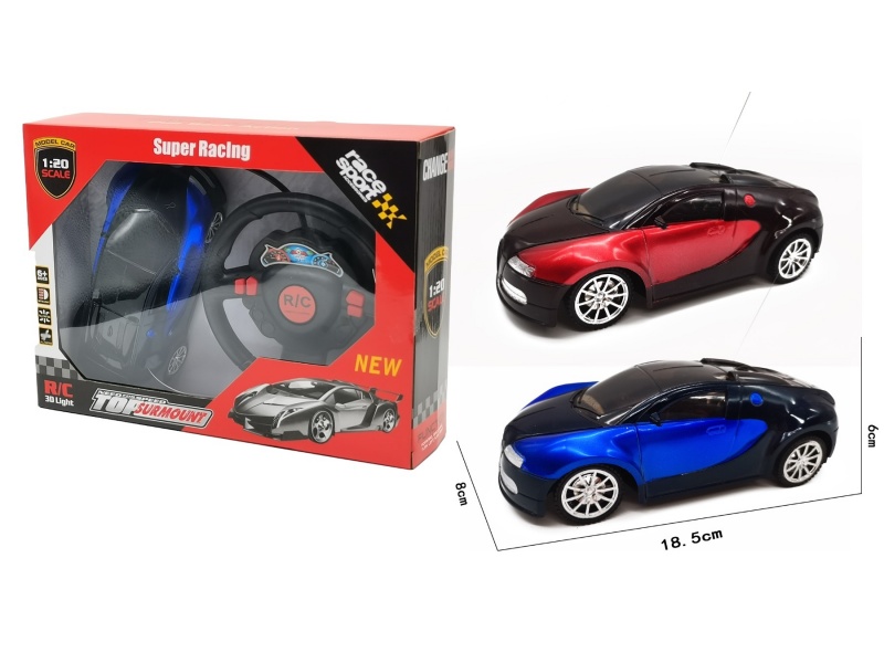 The Four-Way Bugatti Remote Control Car Has Lights But Does Not Include Electricity