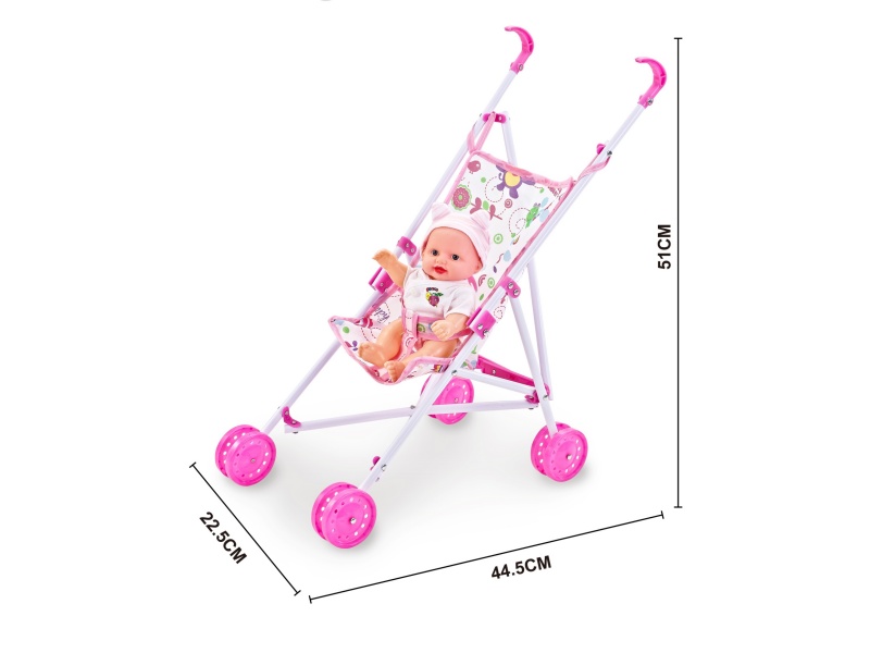 A Plastic Trolley With A 10-Inch Music Figurine