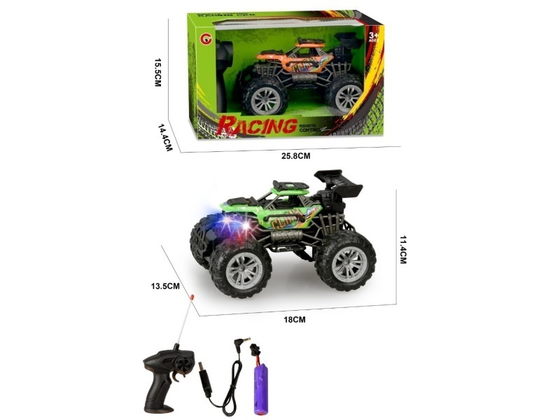 1:22 Four-Way Light Skeleton Remote Control Car
