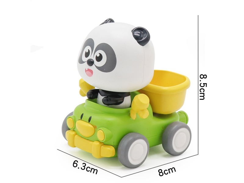 Pull Back Panda Dump Truck