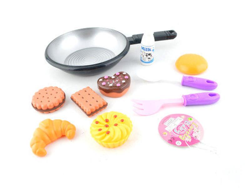 Round Pan And Food Set
