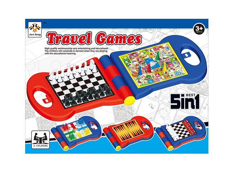 Chess + Chinese Checkers +Checkers +Goose Chess +Spanish  Flight Chess(5 In 1)