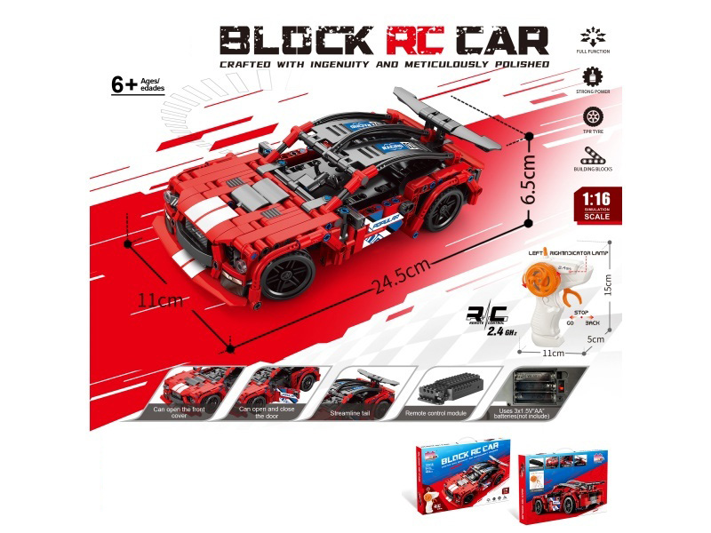 Building Block Of Remote Control Mustang 433pcs