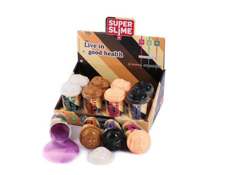 Crystal Mud Slime Face Two-Color Tensile Mud