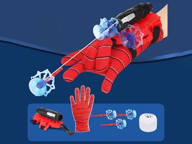 Spider-Man Red Launcher + 1 Glove, 3 Suction Cup Bullets, 2 Wristbands, 1 Wire
