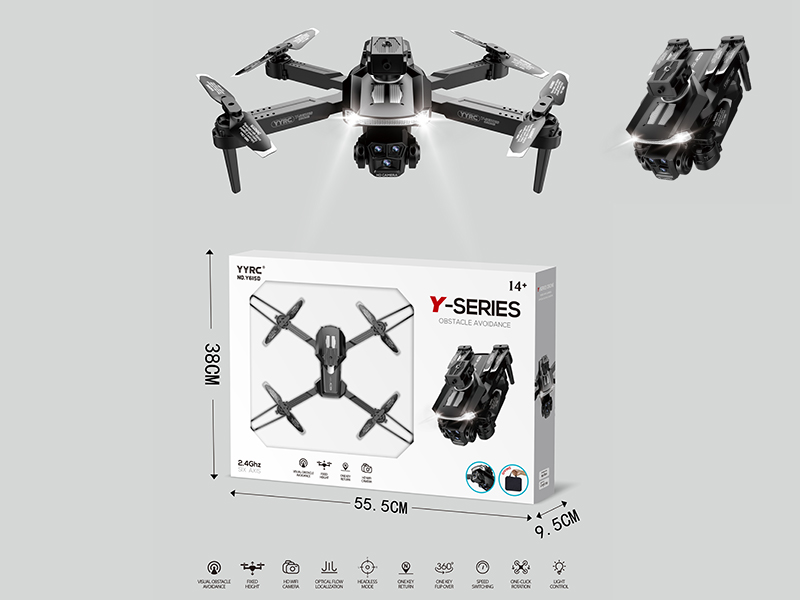2.4G R/C Optical Flow Localization, Dual WiFi Cameras, Aerial Photography Drone