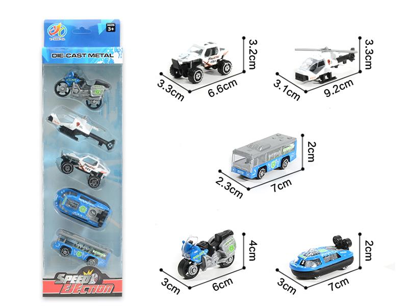Slide Zinc Alloy Police Cars