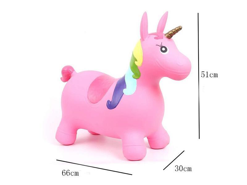 Outsize Inflatable Jumping Unicorn