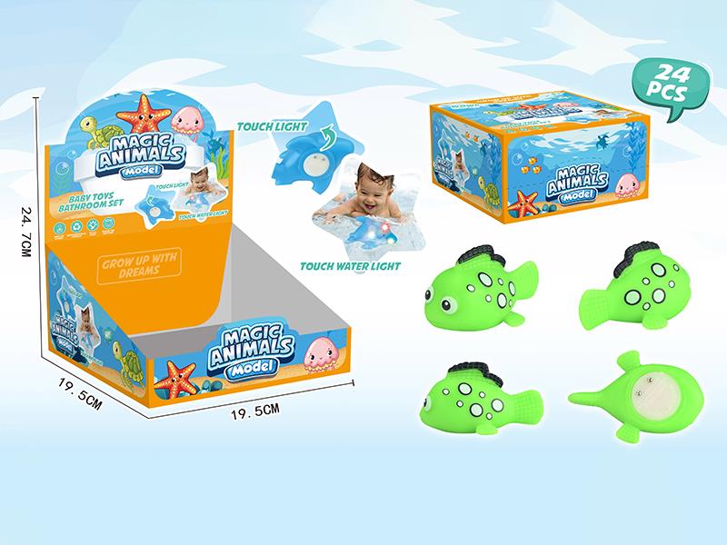 Baby Bathroom Toys Touch Water Light - Clownfish 24pcs