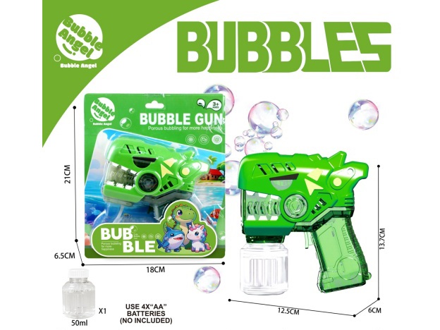 The New Dinosaur Bubble Gun Is Equipped With Lights