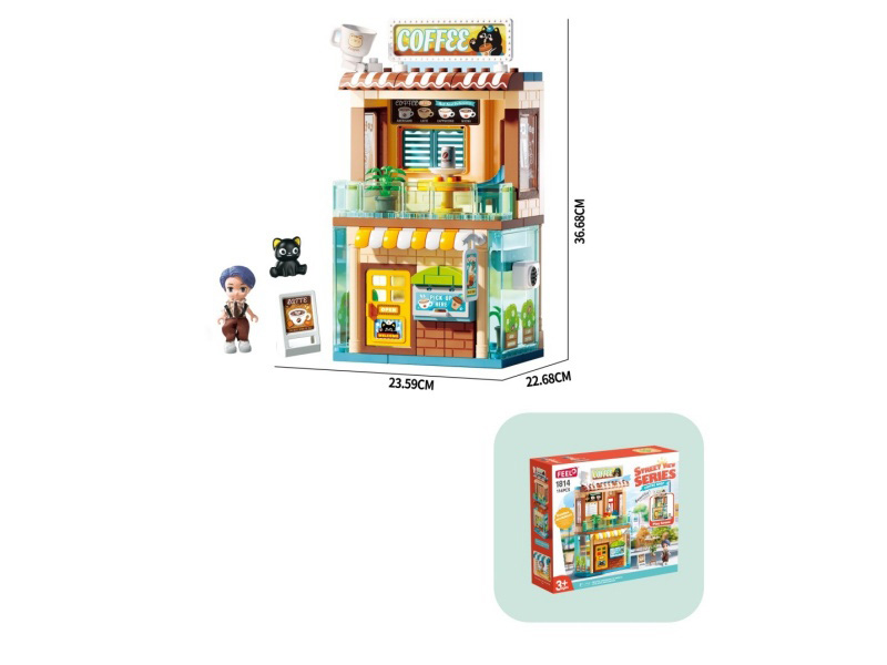 Building Blocks: 116 Pieces Coffee Shop