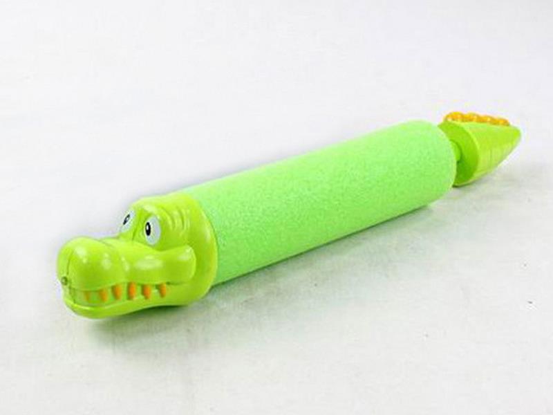 34Cm Green Pearl Cotton Crocodile Blister