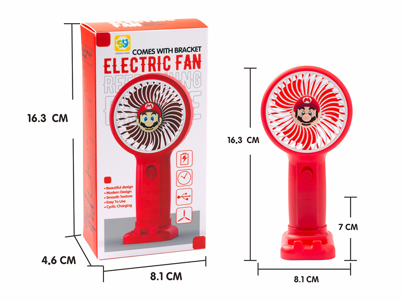 Super Mario Small Fan With Bracket