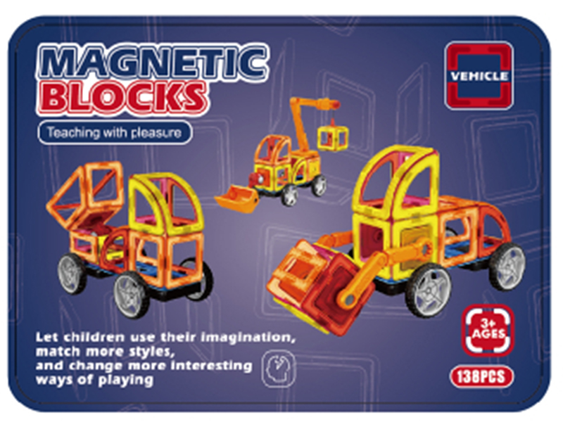 Magnetic Building Blocks 138pcs