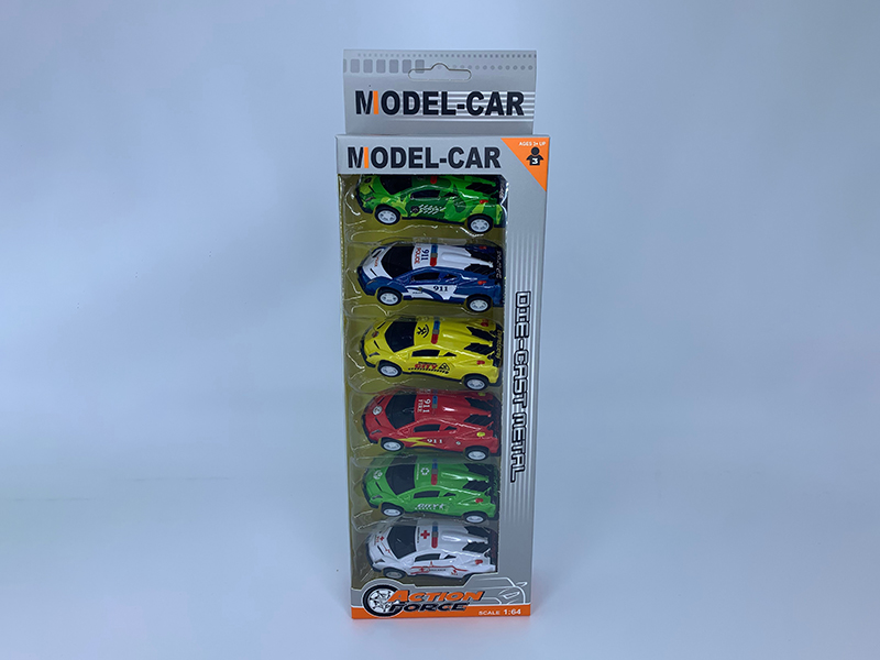 Pull Back Iron Car Set