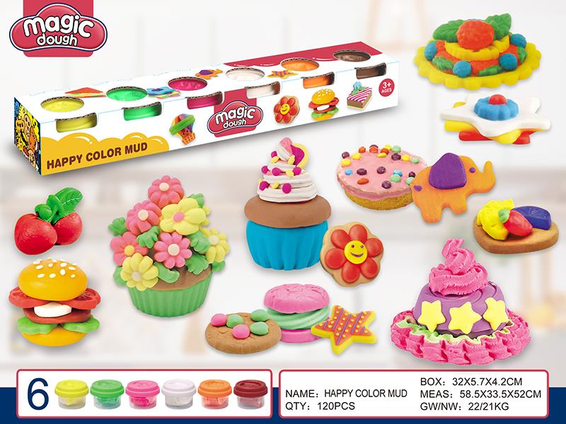 1 Oz Color Clay 6pcs