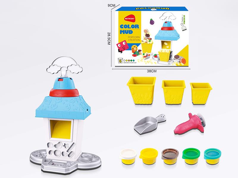 Color Clay Popcorn Machine Toy