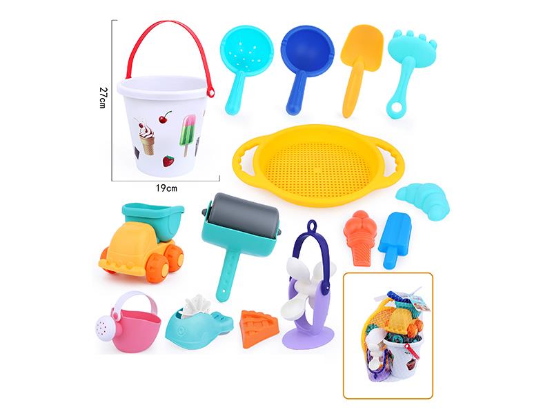 15pcs Soft Plastic Beach Toys