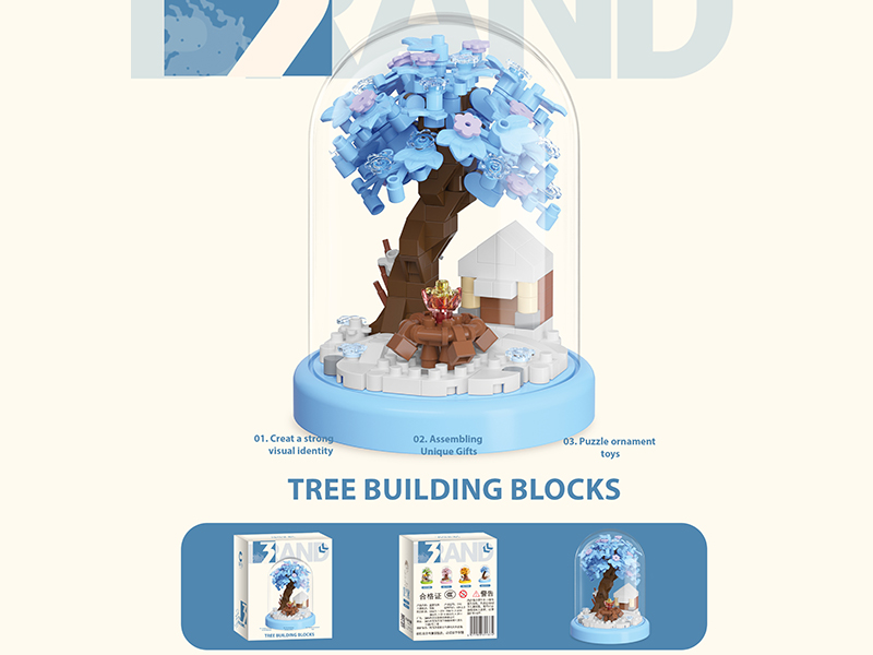 Winter Snow Tree House Building Blocks 278PCS