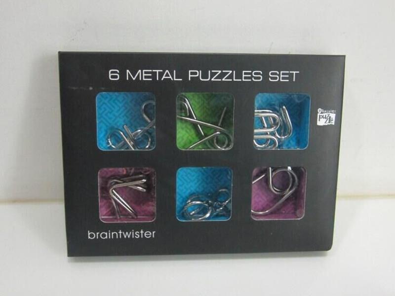 6 Metal Lock Puzzles Set