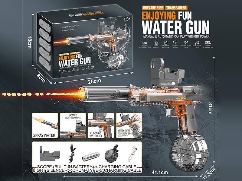 Transparent Electric Water Gun