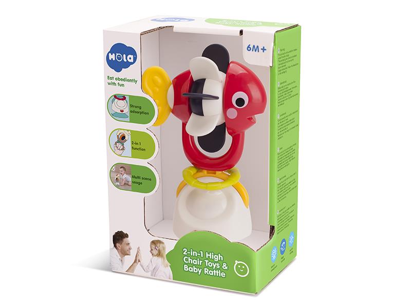 Windmill Fish 2 In 1 High Chair Toys & Baby Rattle