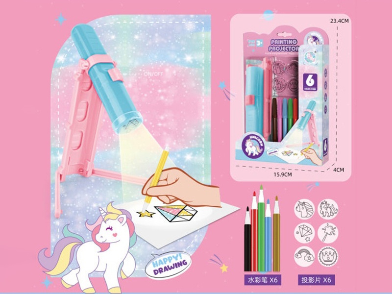 Projector Painting Unicorn Theme