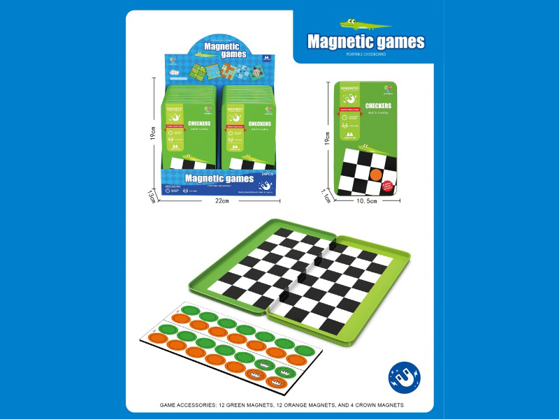 International Draughts (Magnetic Tin Box)