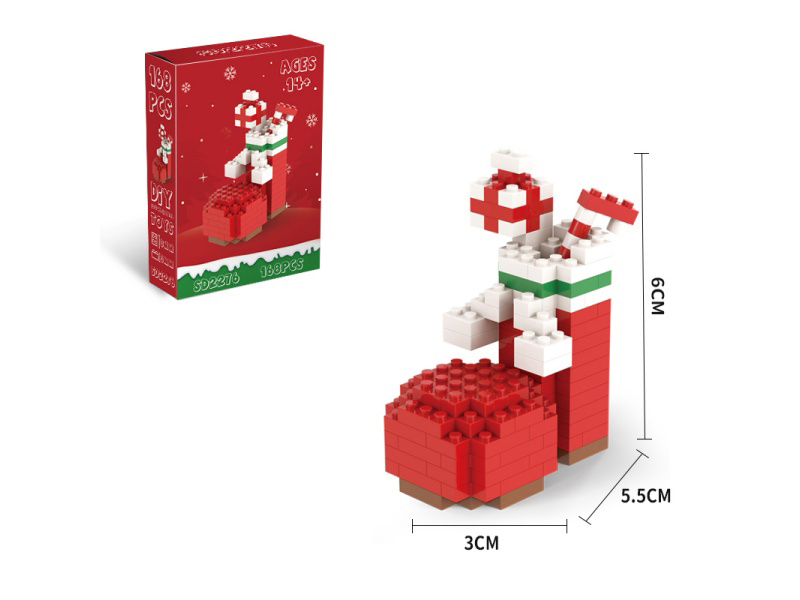 Christmas Series - 168 PCS Of Christmas Shoe Building Blocks