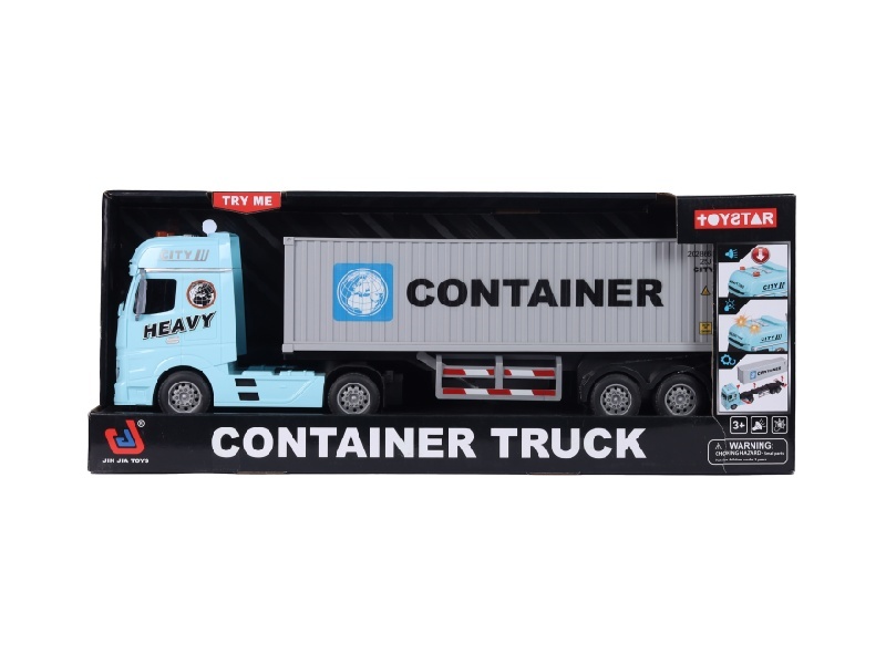 1:12 Simulated Inertial Container Truck (Sound, Light.) 