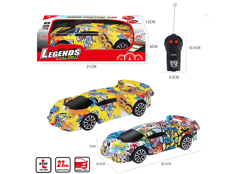 1:20 2CH Remote Control Bugatti Car Model(Graffiti)