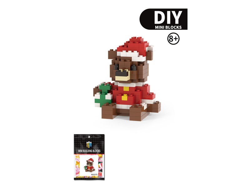 Christmas Series - 158 PCS Of Christmas Bear Building Blocks